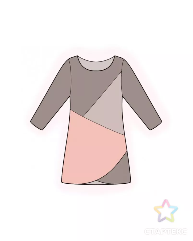 Выкройка: трикотажный блузон арт. ВКК-3329-5-ЛК0002229 - рис. 1