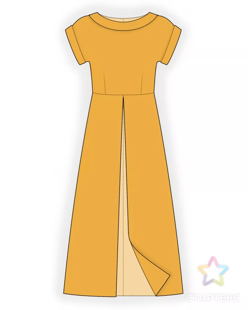 Выкройка: туника с разрезом от талии арт. ВКК-3279-8-ЛК0002253 - рис. 1