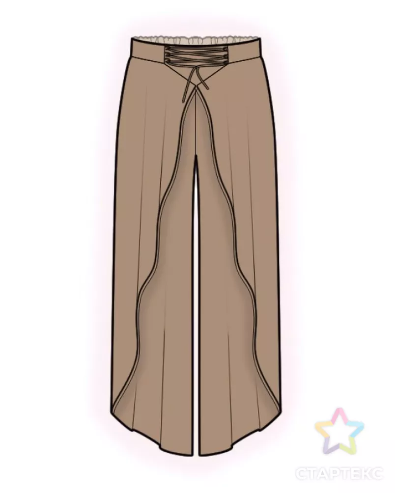 Выкройка: брюки летние арт. ВКК-3881-8-ЛК0002270 - рис. 1