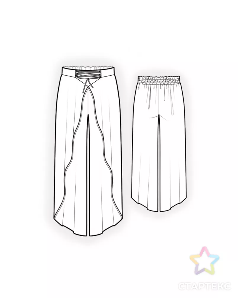 Выкройка: брюки летние арт. ВКК-3881-8-ЛК0002270 - рис. 2