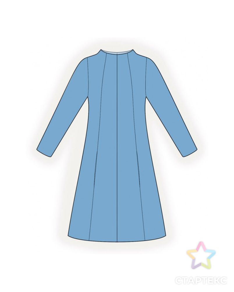 Выкройка: платье с вертикальными рельефами арт. ВКК-3784-1-ЛК0002390 1