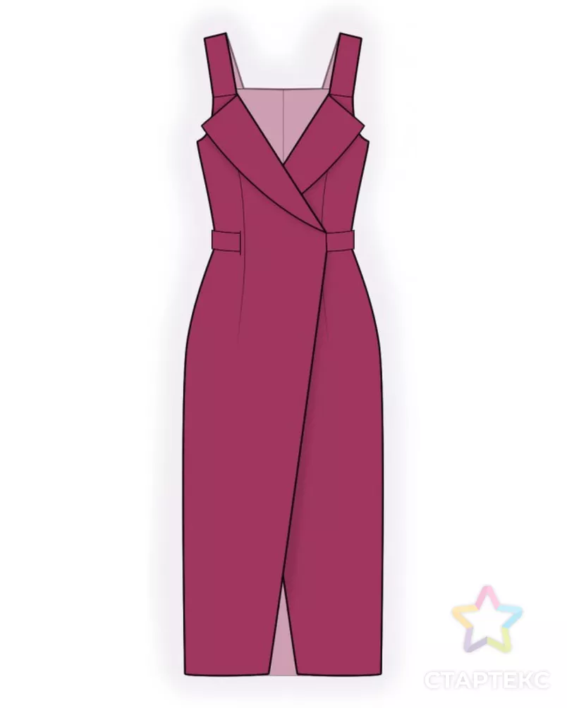 Выкройка: сарафан арт. ВКК-3579-11-ЛК0002405 - рис. 1