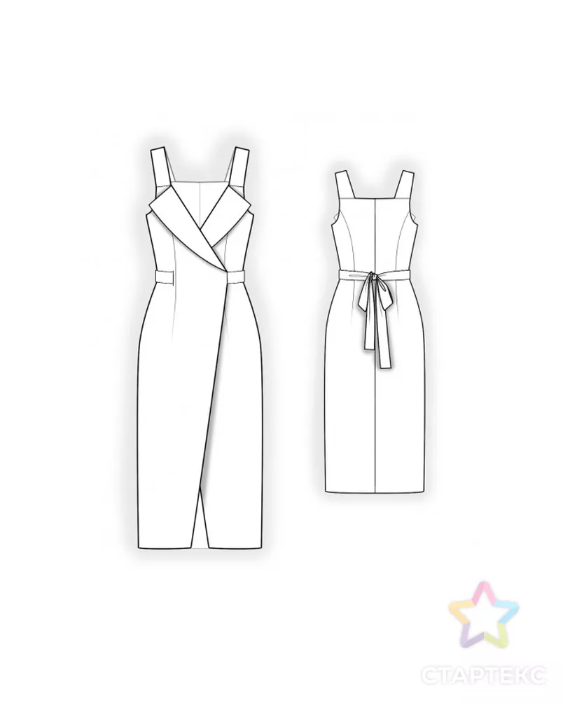 Выкройка: сарафан арт. ВКК-3579-11-ЛК0002405 - рис. 2