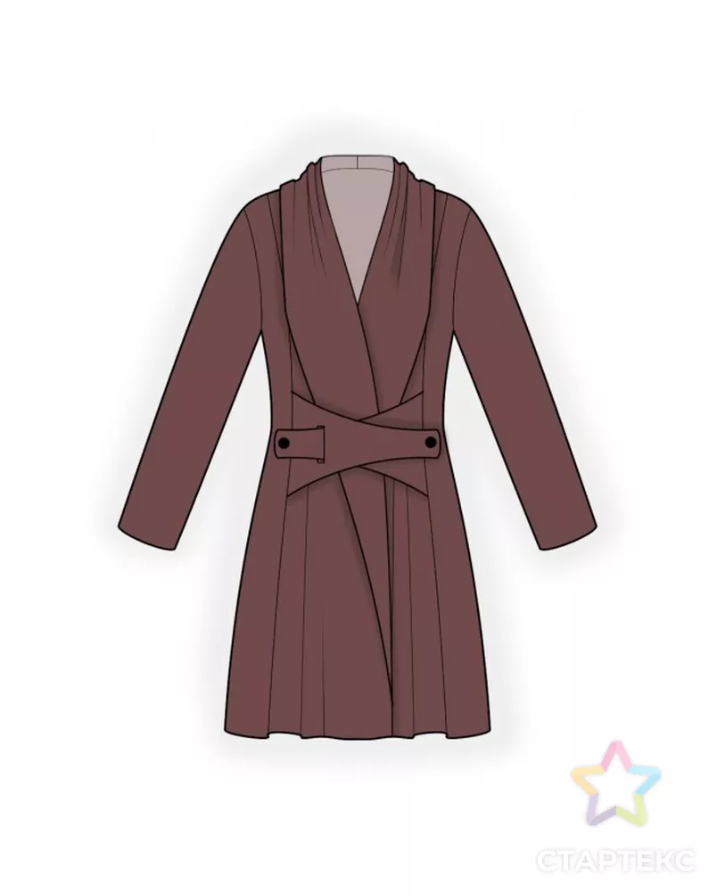 Выкройка: трикотажная туника арт. ВКК-4030-4-ЛК0002517 - рис. 1