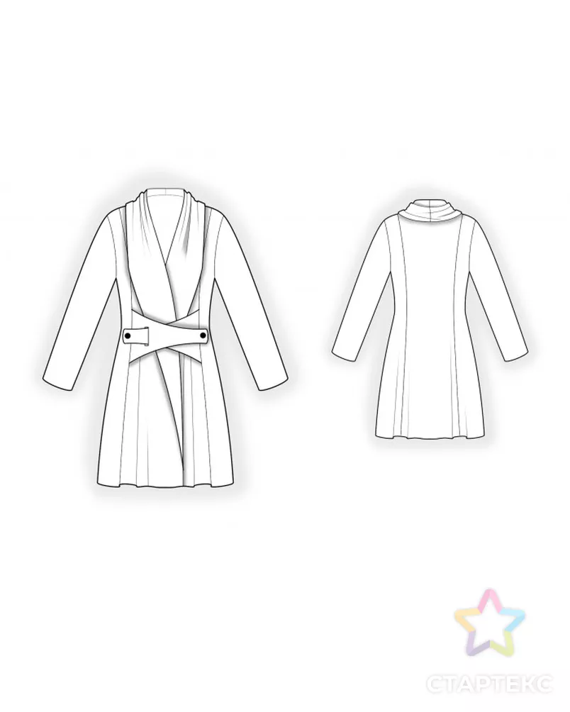 Выкройка: трикотажная туника арт. ВКК-4030-4-ЛК0002517 - рис. 2