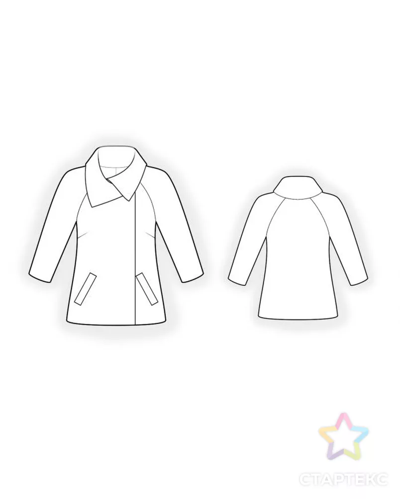 Выкройка: трикотажный жакет арт. ВКК-3827-7-ЛК0004638 - рис. 2