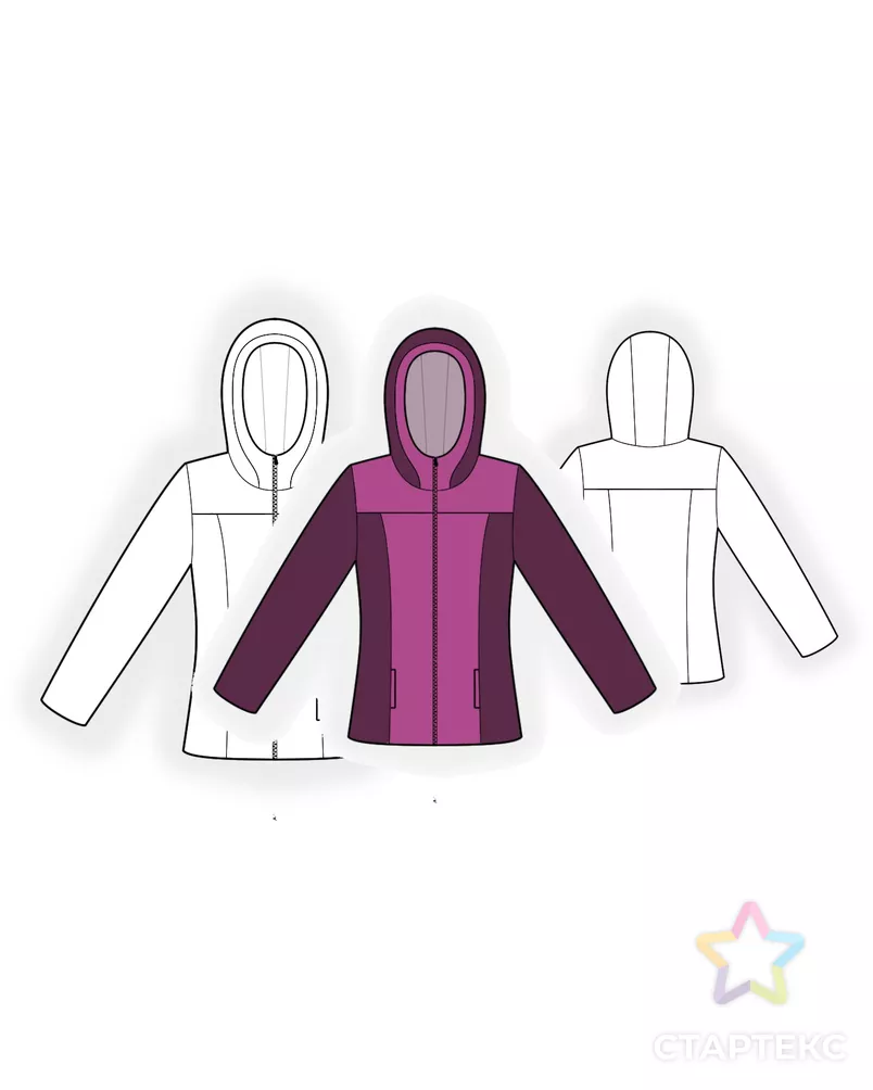 Выкройка: куртка арт. ВКК-3694-10-ЛК0004814 - рис. 3