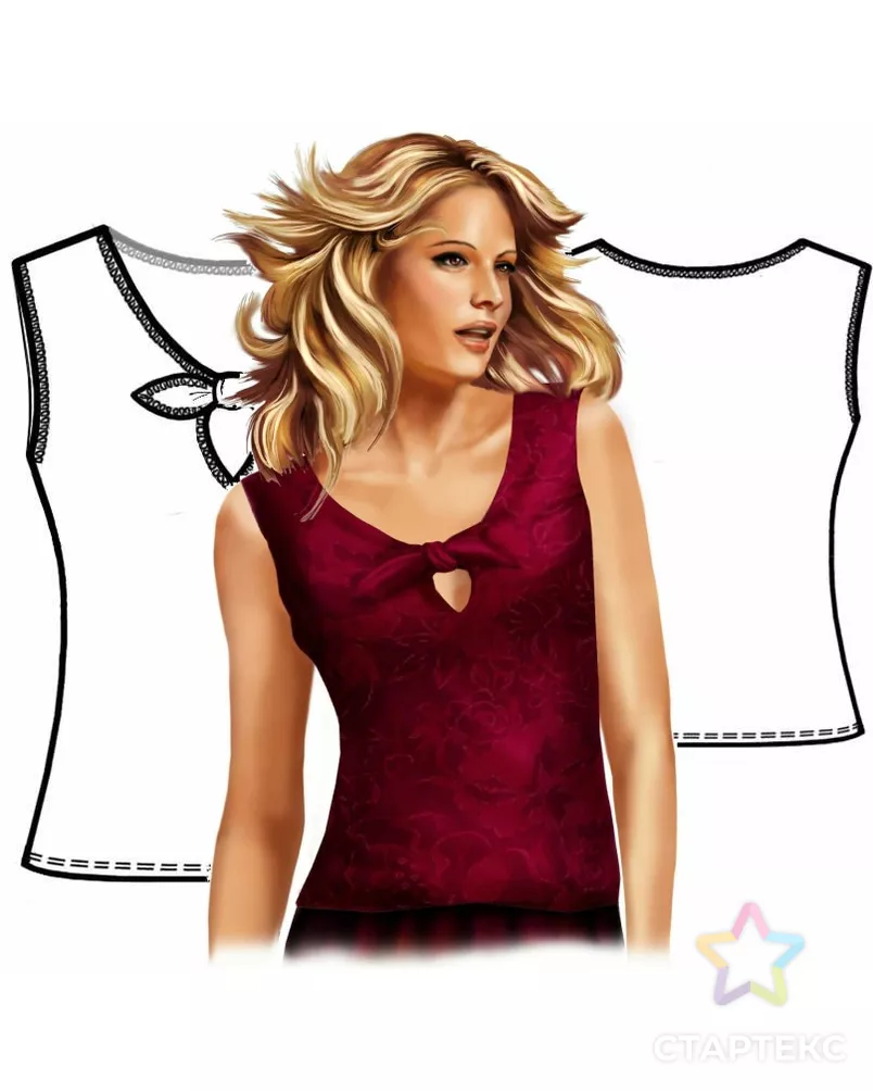 Выкройка: № 5666 арт. ВКК-741-12-ЛК0005666 - рис. 3