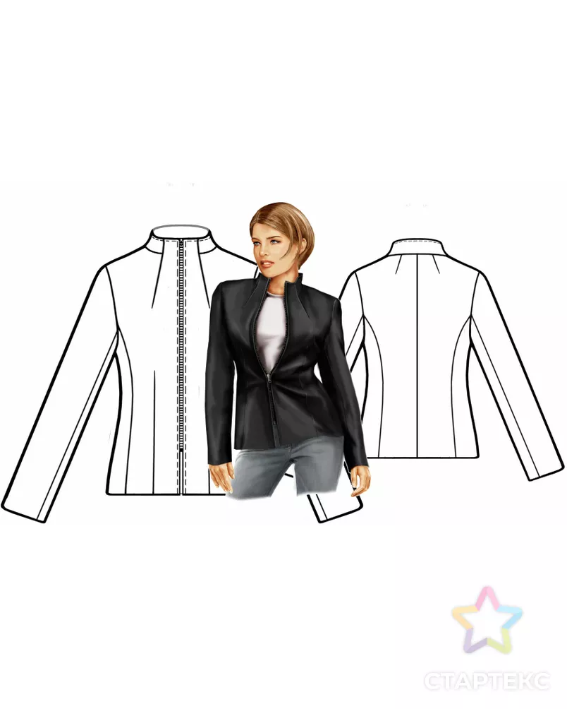 Выкройка: кожаная куртка арт. ВКК-1742-5-ЛК0005702 - рис. 3