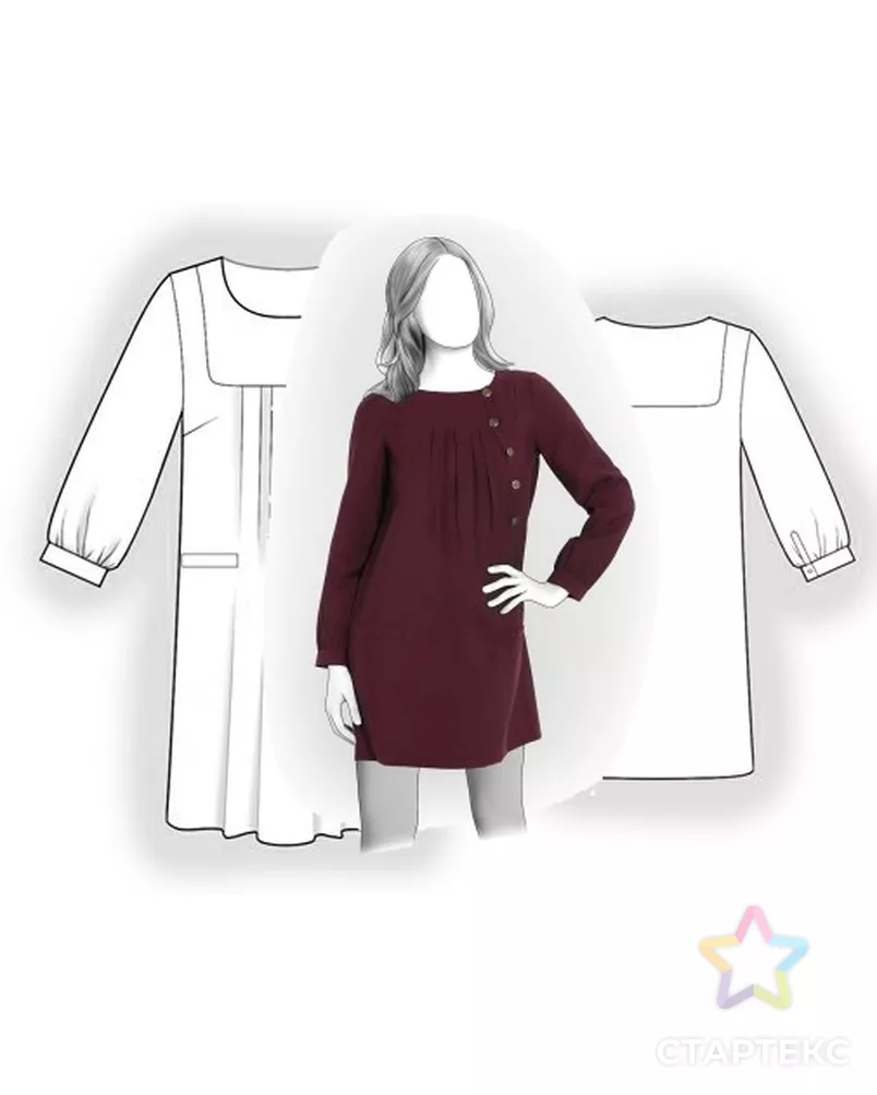 Выкройка: туника арт. ВКК-777-4-ЛК0005913 - рис. 3
