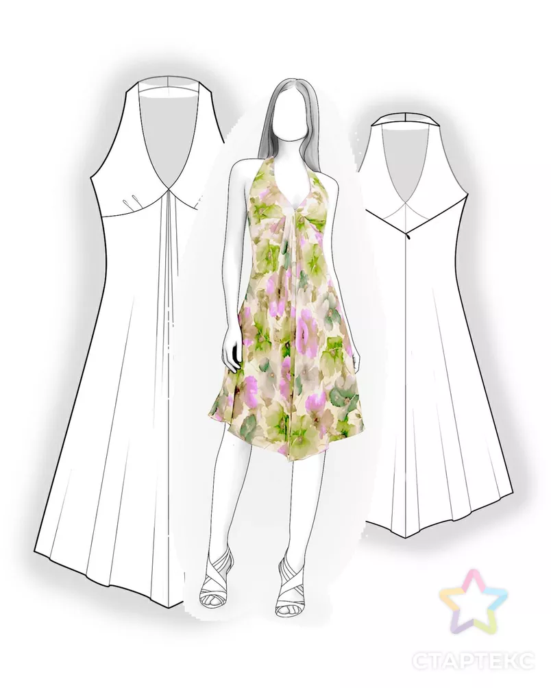 Выкройка: платье-сарафан арт. ВКК-1724-10-ЛК0005962 - рис. 3