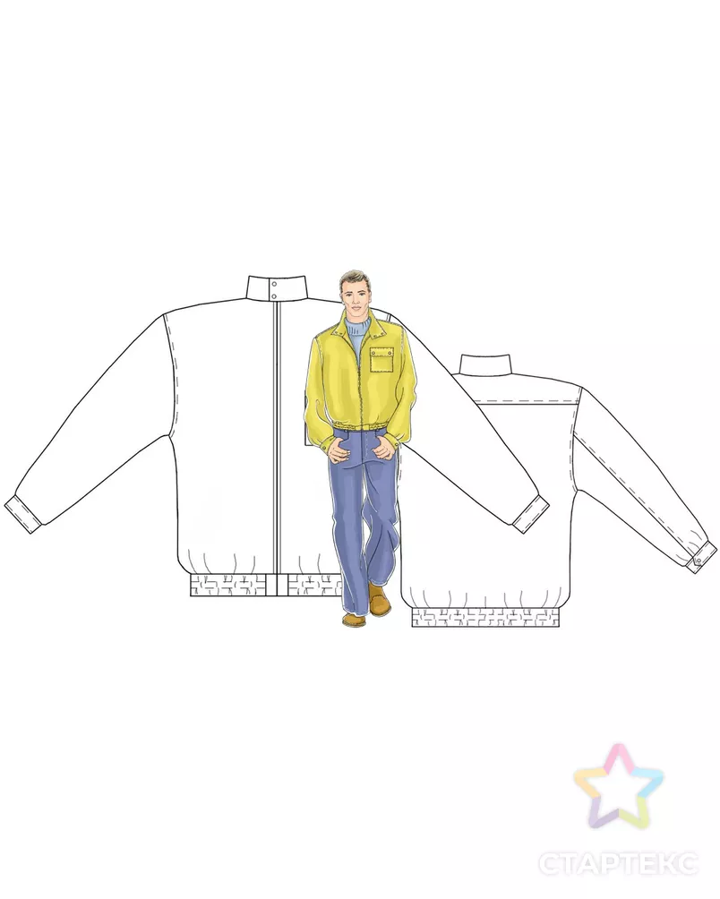 Выкройка: светлая куртка арт. ВКК-520-11-ЛК0006057 - рис. 3