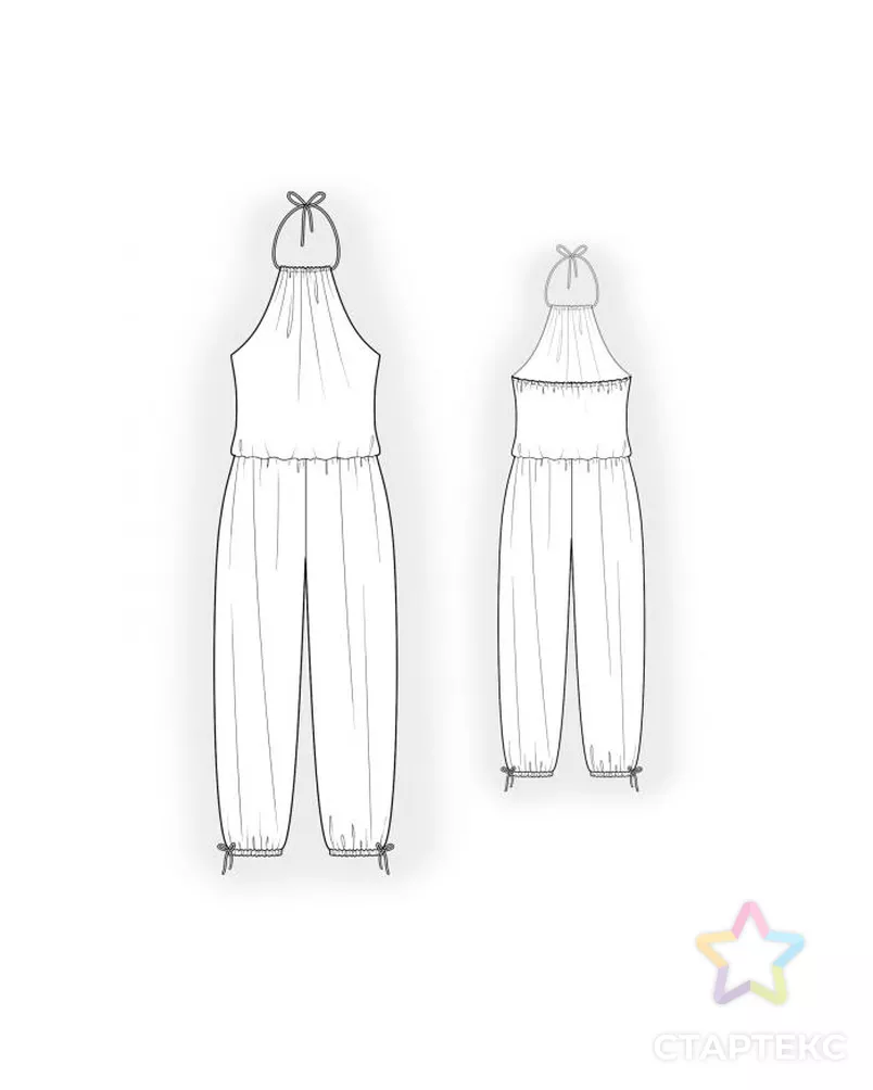 Выкройка: шелковый комбинезон арт. ВКК-932-9-ЛК0004033 - рис. 2