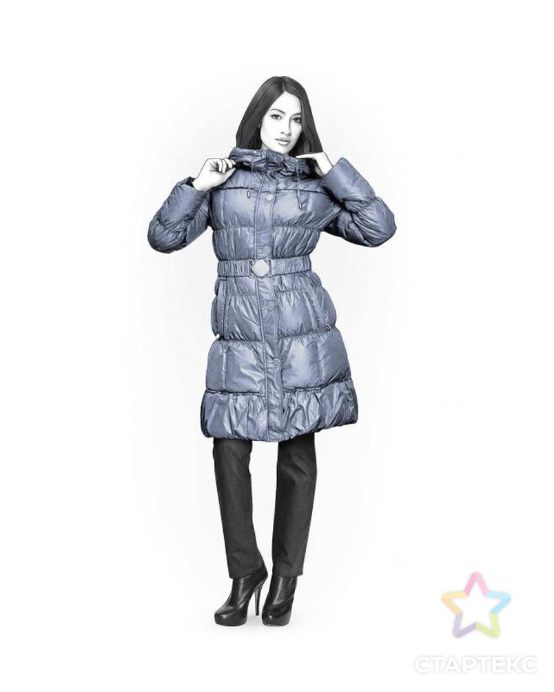 Выкройка: пальто с утеплителем арт. ВКК-1551-10-ЛК0004071