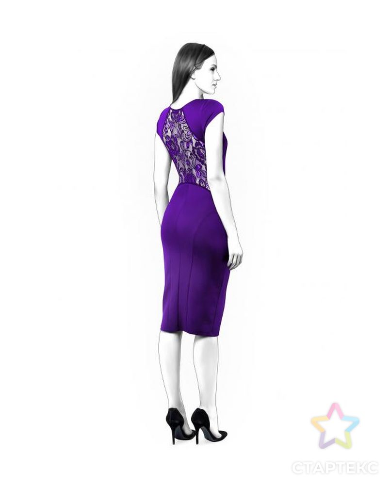 Выкройка: платье с кружевом арт. ВКК-999-1-ЛК0004397