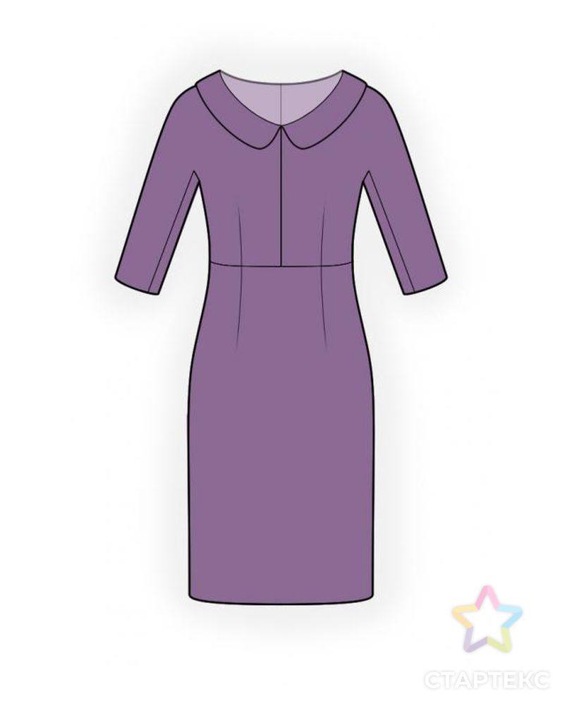 Заказать Выкройка: платье с цельнокроеным рукавом арт. ВКК-424-1-ЛК0004472 в Новосибирске