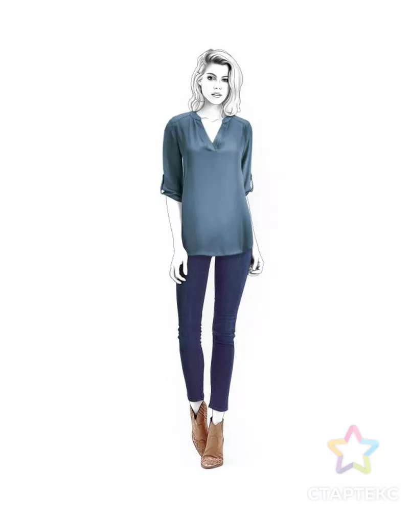 Выкройка: туника арт. ВКК-1080-10-ЛК0004499 - рис. 1