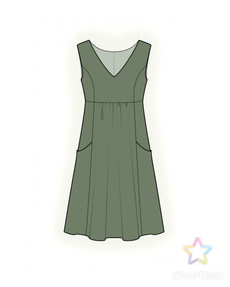 Выкройка: платье с карманами арт. ВКК-2772-1-ЛК0004916 1