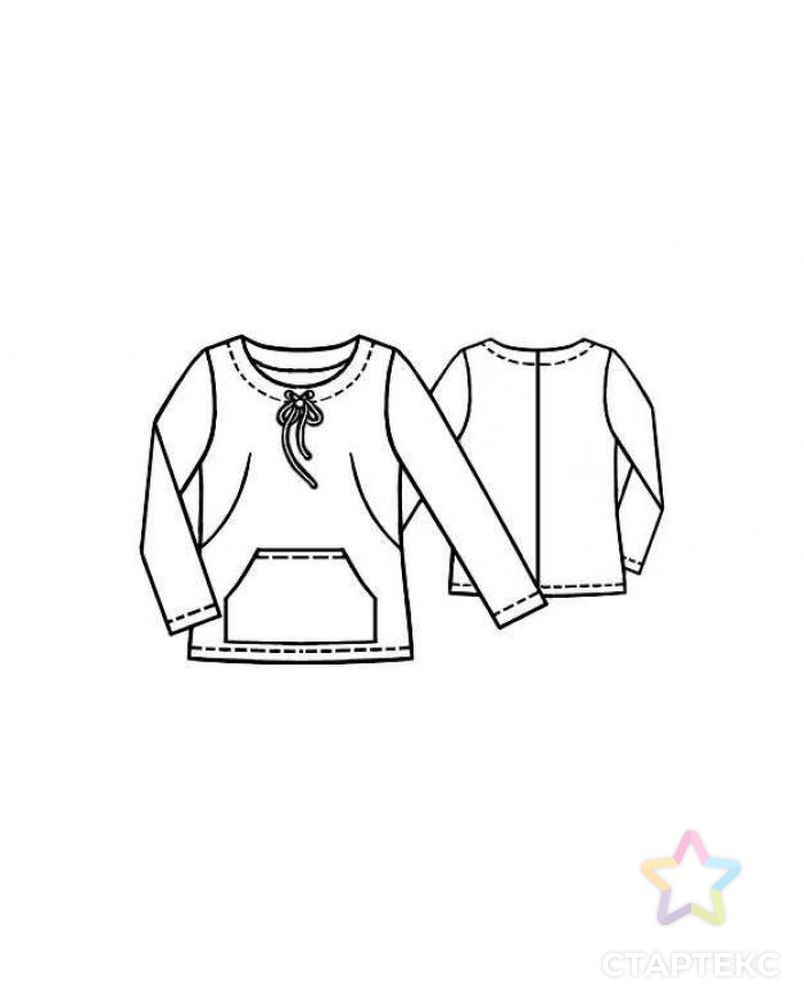 Выкройка: трикотажный пуловер арт. ВКК-2058-12-ЛК0005118 2