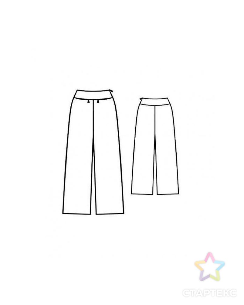 Заказать Выкройка: широкие брюки с поясом-кокеткой арт. ВКК-1931-1-ЛК0005120 в Новосибирске