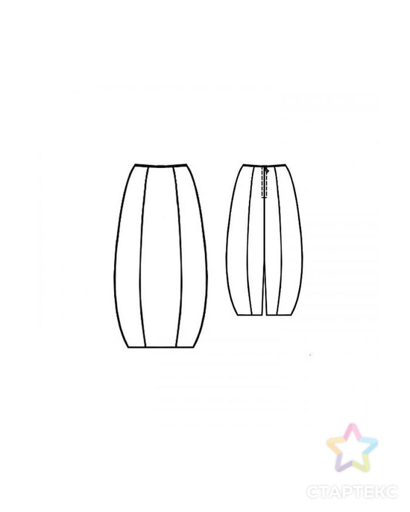 Выкройка: юбка-"буль" арт. ВКК-974-10-ЛК0005121 2
