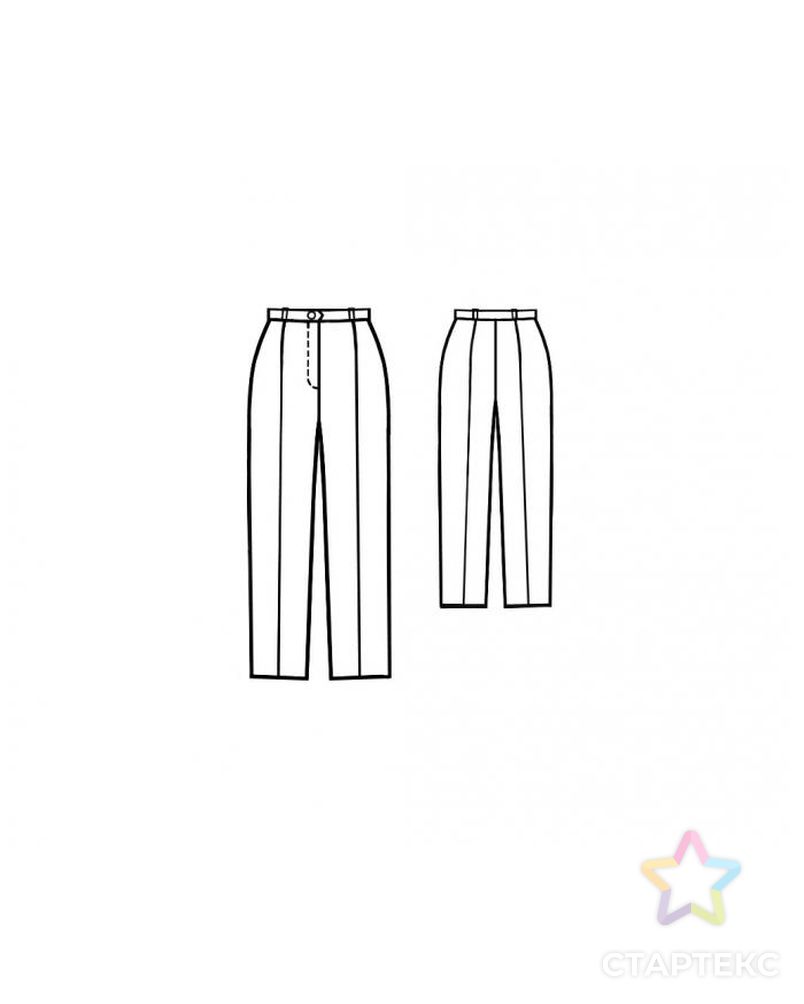 Заказать Выкройка: шелковые брюки арт. ВКК-606-1-ЛК0005178 в Новосибирске
