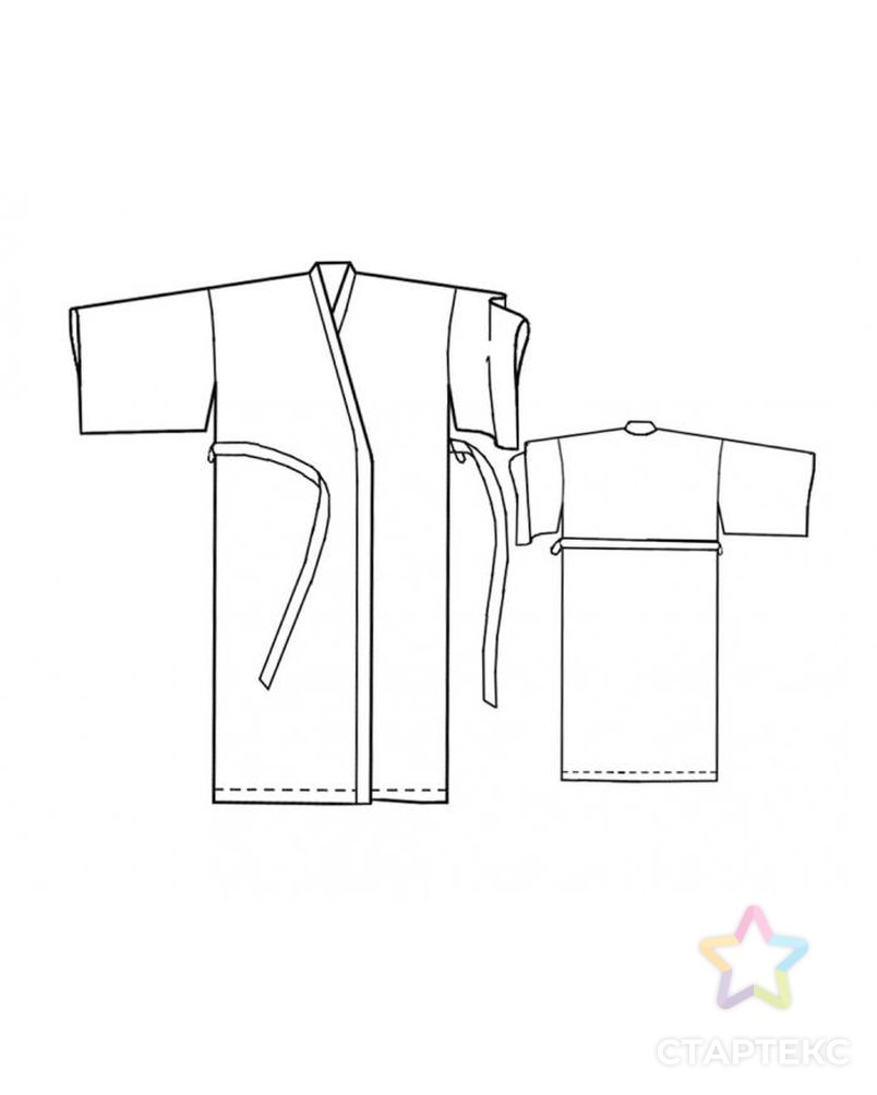 Выкройка: халат-кимоно арт. ВКК-1976-1-ЛК0005257 2