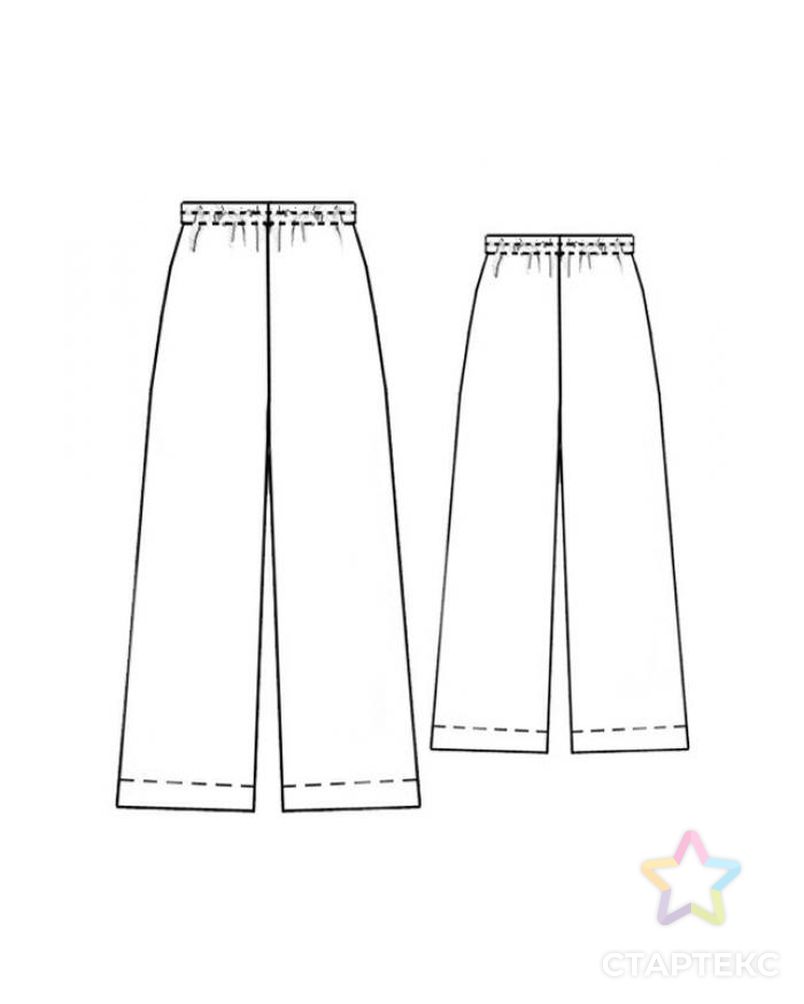 Выкройка: шелковая пижама (брюки) арт. ВКК-931-1-ЛК0005263 2