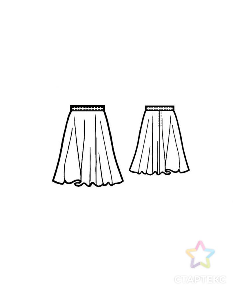Выкройка: юбка-солнцеклеш арт. ВКК-2046-10-ЛК0005273 2