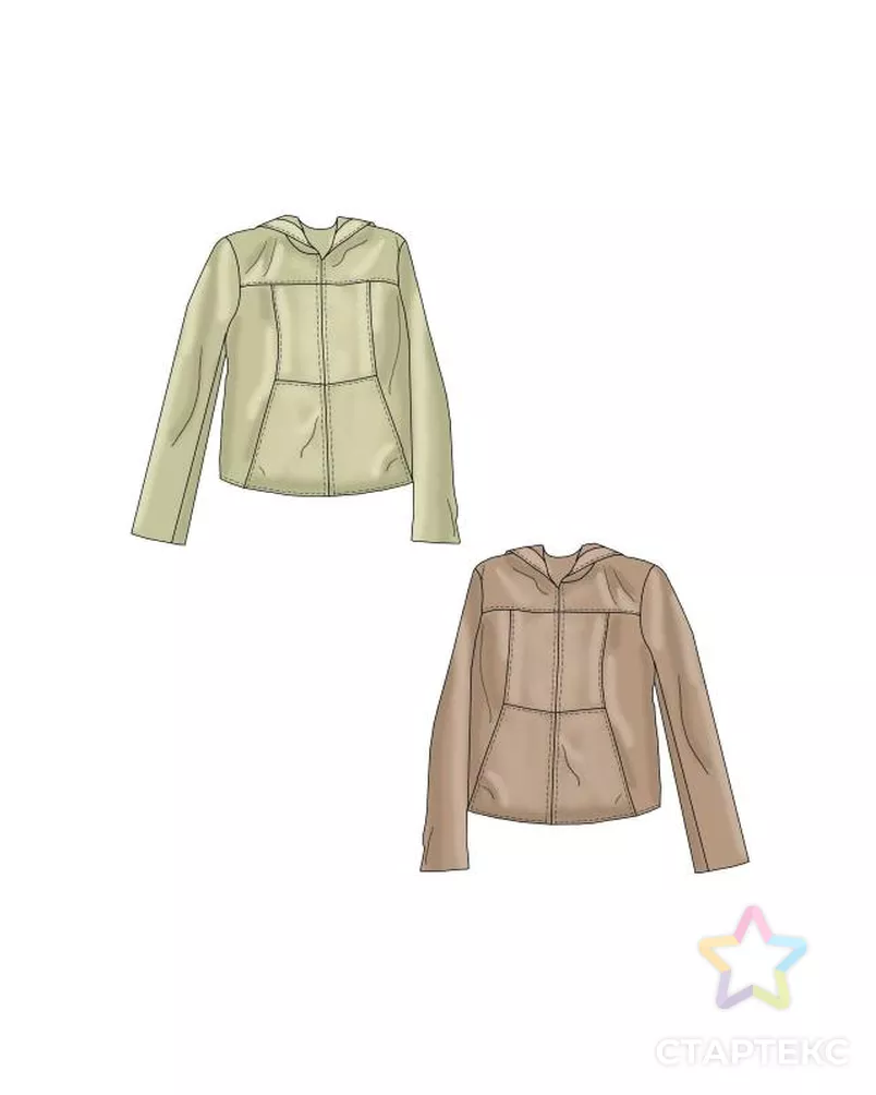 Выкройка: женская ветровка арт. ВКК-1545-4-ЛК0005274 - рис. 1