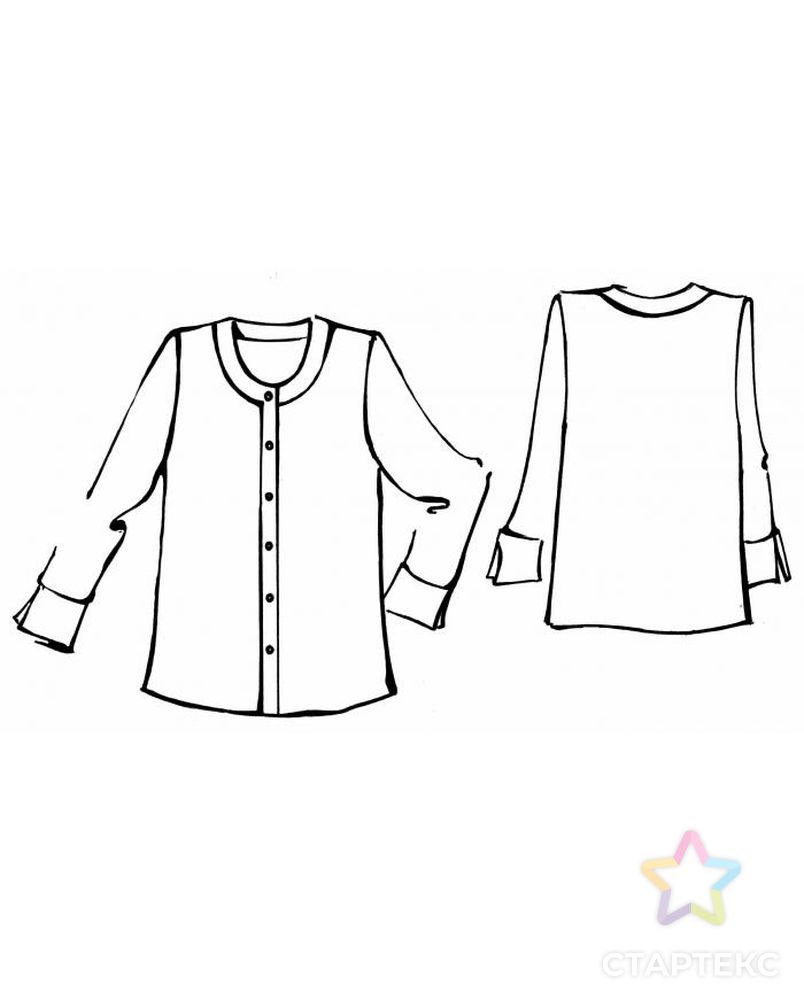 Выкройка: кружевная блуза-жакет арт. ВКК-230-1-ЛК0005289 2