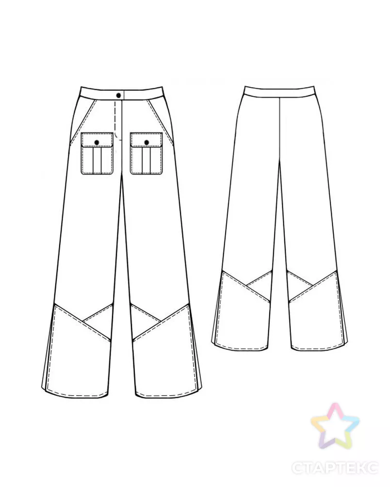 Выкройка мужских спортивных брюк Покройка-уроки кроя и шитья Pants sewing patter