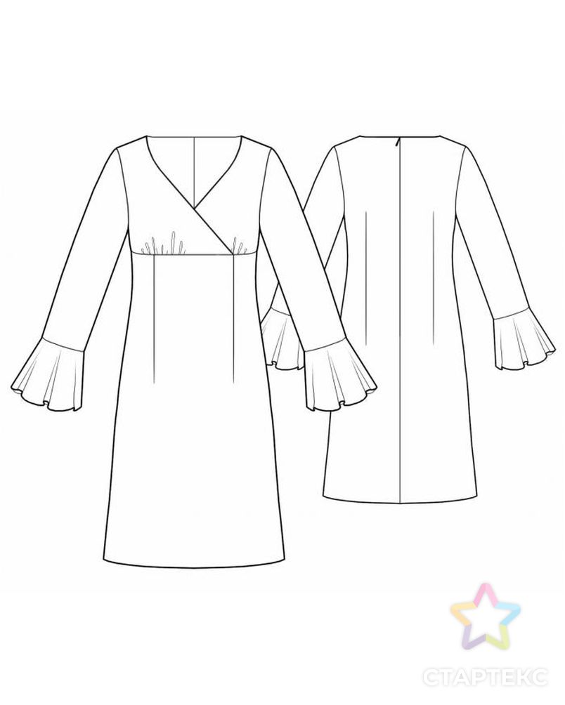 Заказать Выкройка: платье с запахом арт. ВКК-894-1-ЛК0005528 в Новосибирске