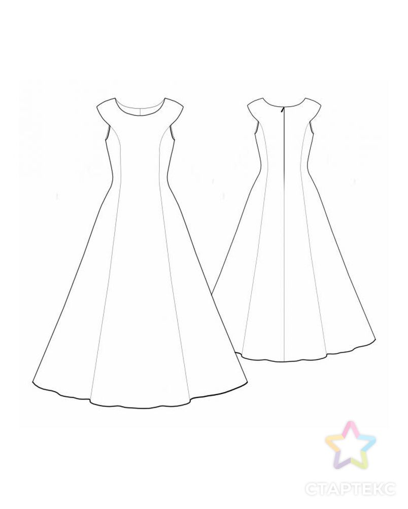 Выкройка: свадебное платье 1 арт. ВКК-1413-10-ЛК0005529 2