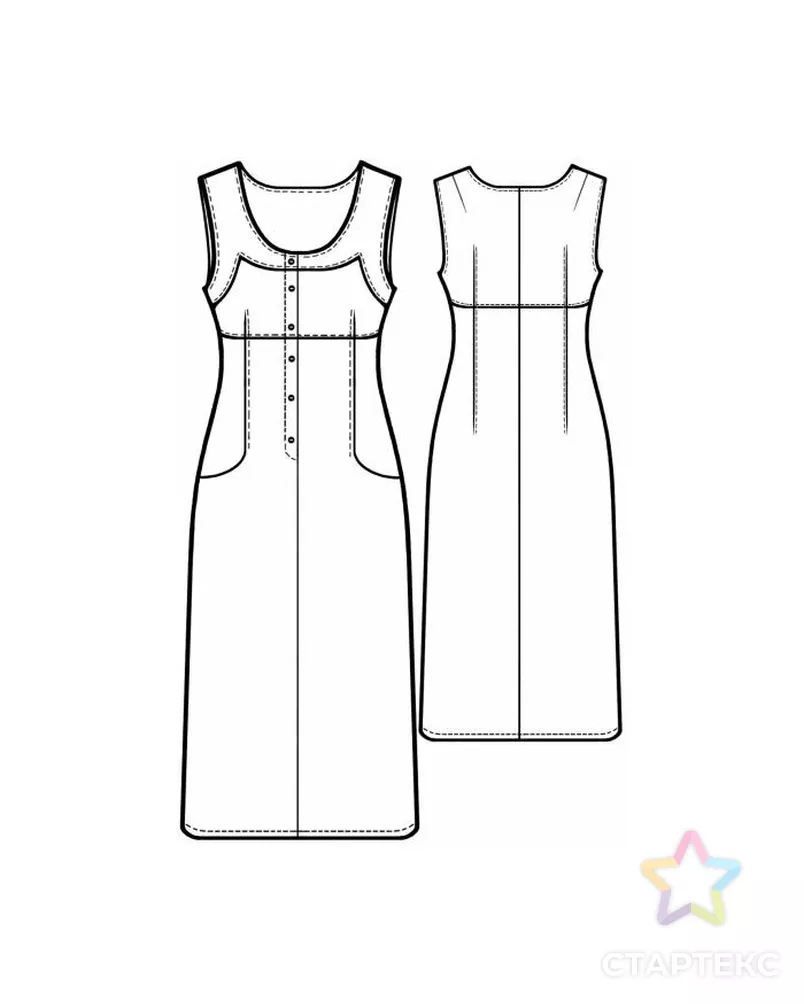 Выкройка джинсового сарафана (Размеры 36-50 евро) Printable sewing patterns, Sew