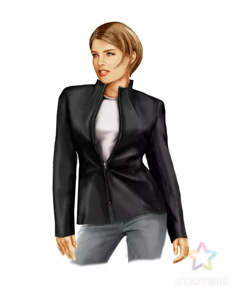 Выкройка: кожаная куртка арт. ВКК-1742-5-ЛК0005702 - рис. 1