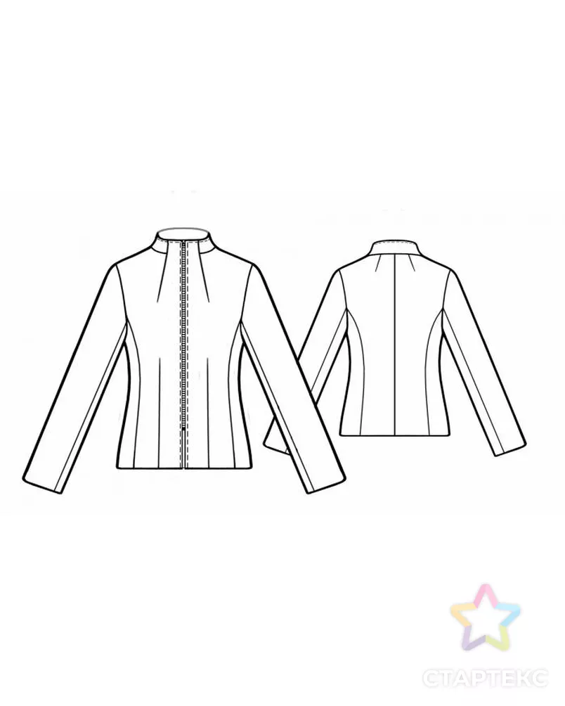 Выкройка: кожаная куртка арт. ВКК-1742-5-ЛК0005702 - рис. 2