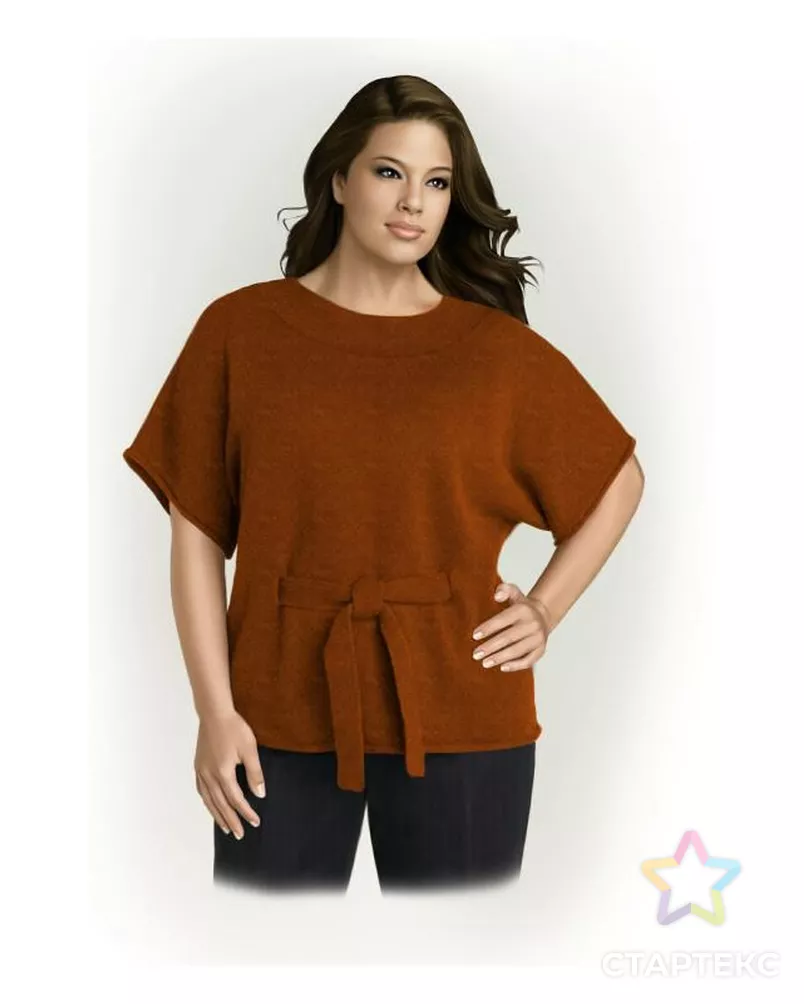 Выкройка: блузон с поясом арт. ВКК-1807-11-ЛК0005800 - рис. 1