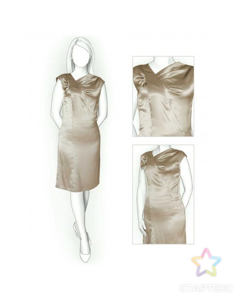 Выкройка: платье с декоративным вырезом арт. ВКК-778-1-ЛК0005844 1
