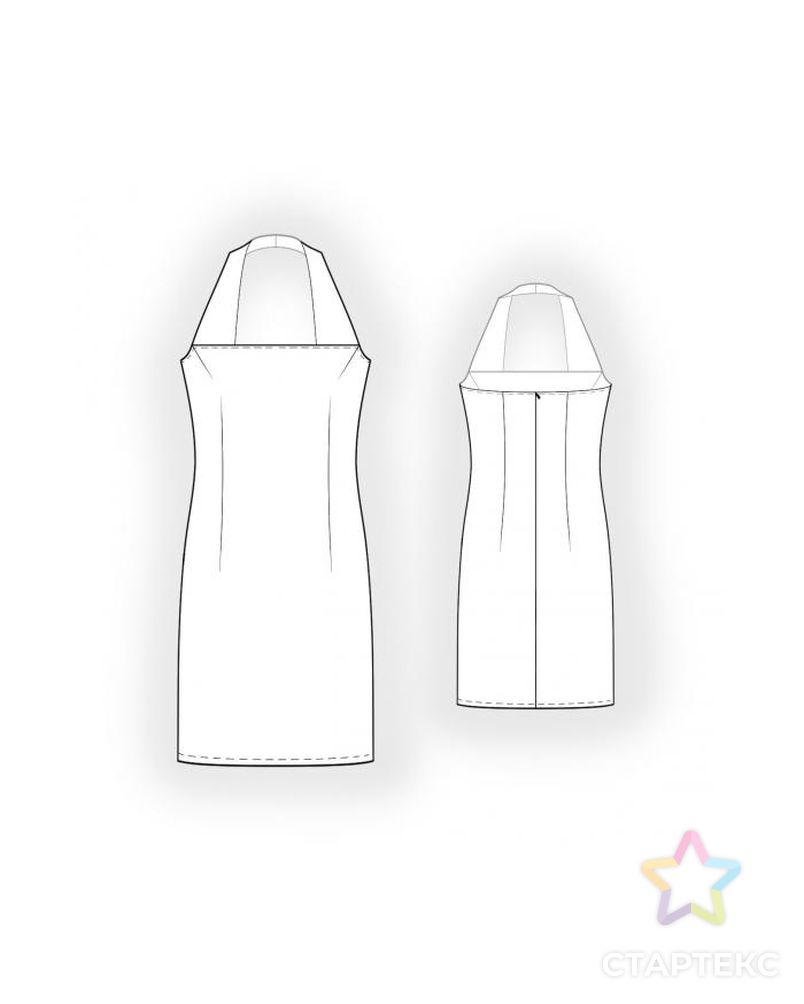 Выкройка: бархатное платье арт. ВКК-1865-1-ЛК0005863 2