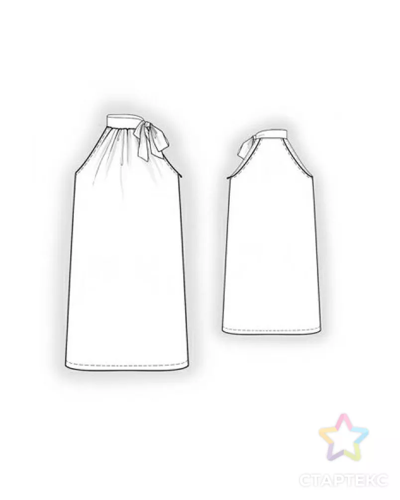 Выкройка: оранжевый сарафан арт. ВКК-865-7-ЛК0005887 - рис. 2