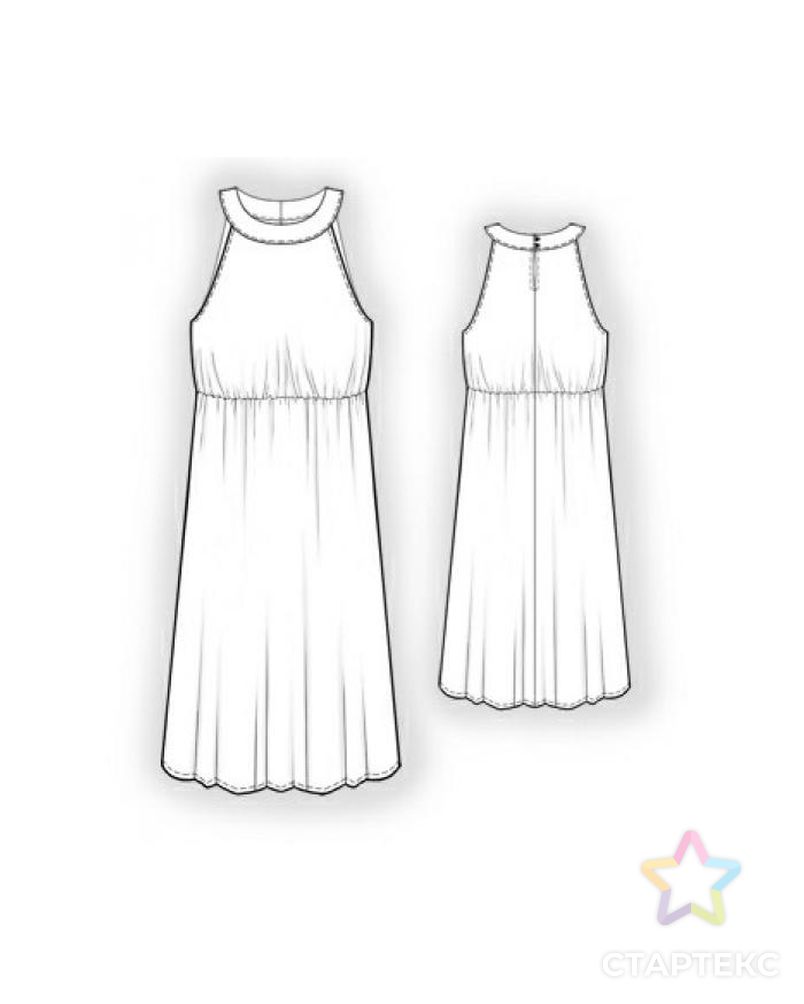 Выкройка: платье арт. ВКК-912-7-ЛК0005900 2