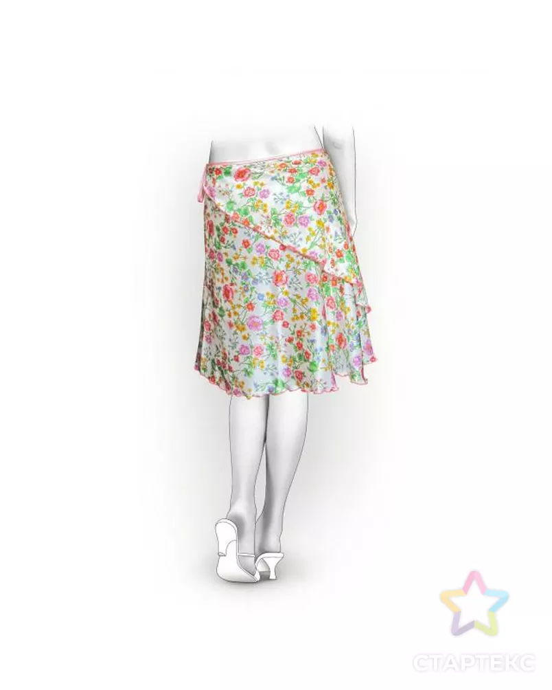 Выкройка: юбка-кокилье арт. ВКК-899-9-ЛК0005906 - рис. 1