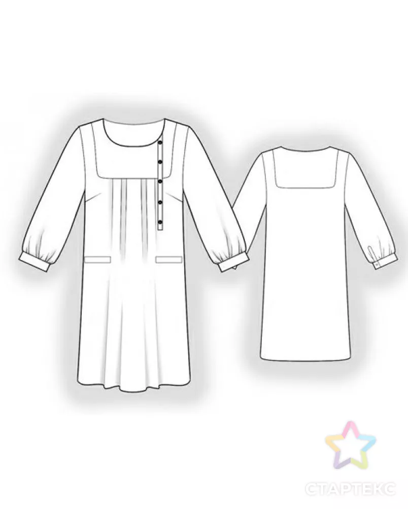 Выкройка: туника арт. ВКК-777-4-ЛК0005913 - рис. 2