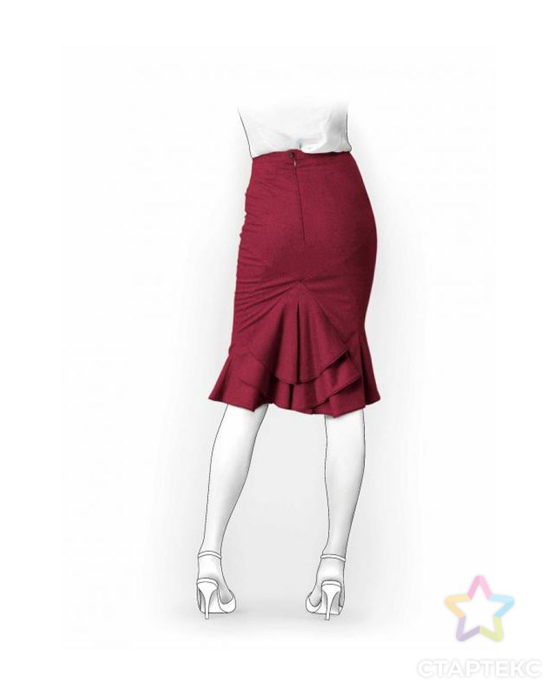 Заказать Выкройка: юбка с хвостом арт. ВКК-1370-1-ЛК0005928 в Новосибирске