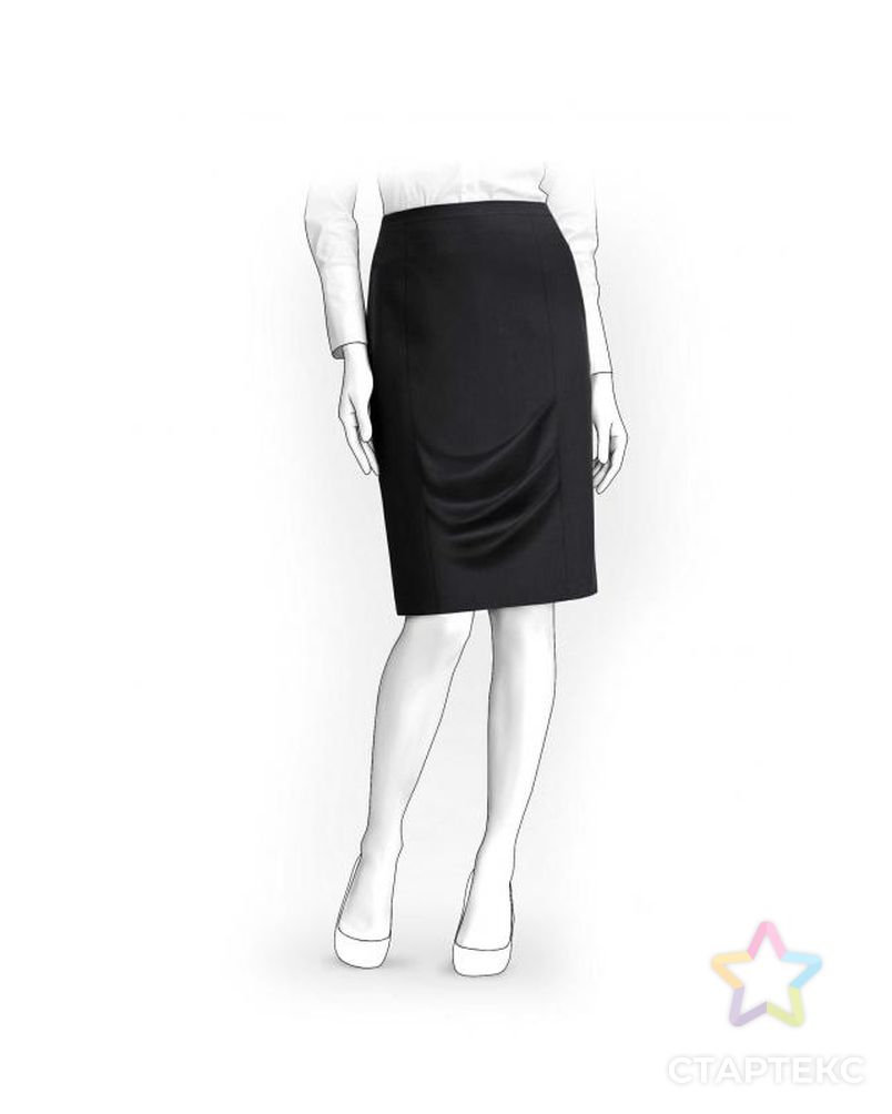 Выкройка: юбка с защипами арт. ВКК-2023-1-ЛК0005932 1