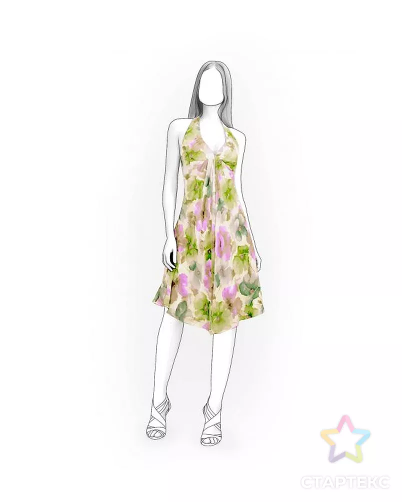 Выкройка: платье-сарафан арт. ВКК-1724-10-ЛК0005962 - рис. 1