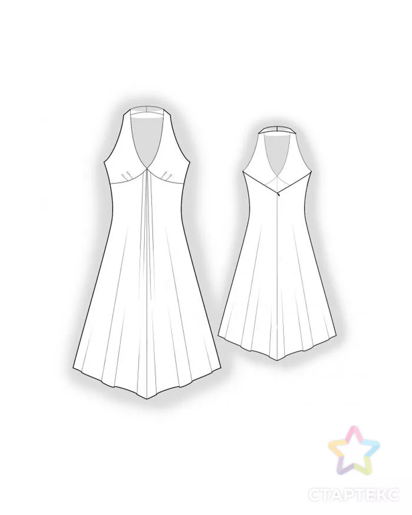Выкройка: платье-сарафан арт. ВКК-1724-10-ЛК0005962 - рис. 2