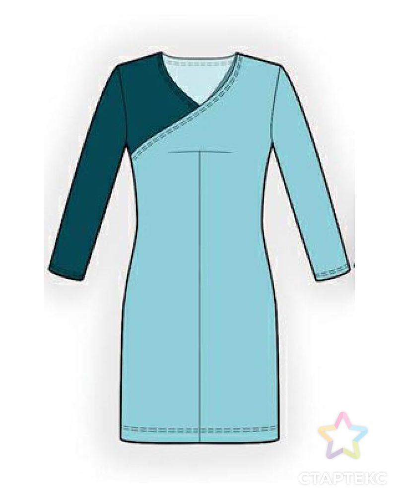 Заказать Выкройка: платье двухцветное арт. ВКК-1051-1-ЛК0005977 в Новосибирске