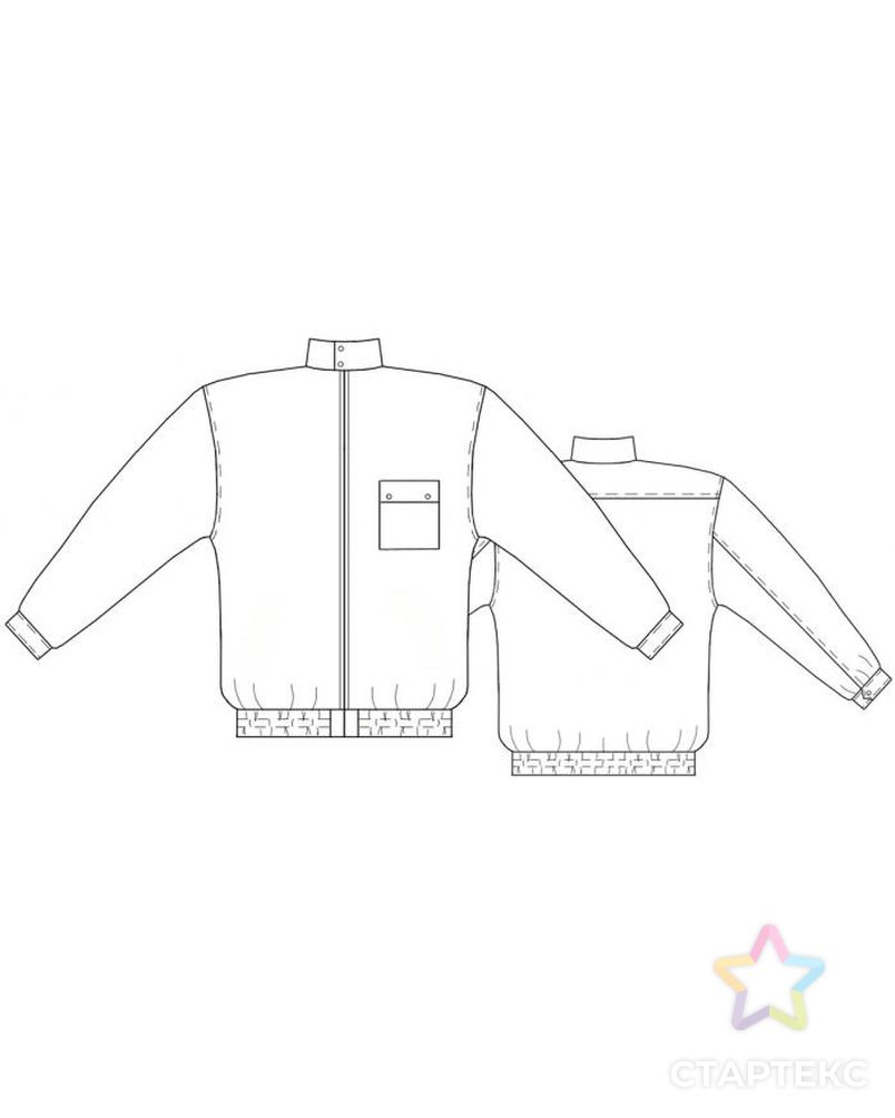 Выкройка: светлая куртка арт. ВКК-520-10-ЛК0006057